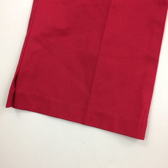 NWT BEBE SYDNEY Dark Pink Slit Hem Cropped/Ankle Dress Pants - Picture 9 of 11